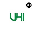 UHI Logo Letter Monogram Design Royalty Free Stock Photo