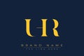 UHR abstract letter logo design Royalty Free Stock Photo