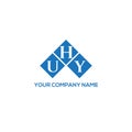 UHY letter logo design on WHITE background. UHY creative initials letter logo concept. UHY letter design