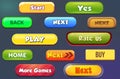 Buttons for mobile games detail ui
