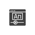 UI Animation vector icon Royalty Free Stock Photo
