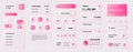 Ui elements. App interface button, mobile shop ux kit, neumorphic template. Website price for user order. Web interface Royalty Free Stock Photo
