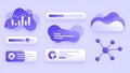 UI Elements, Data Visualization, Dashboard, Infographic, Vector Royalty Free Stock Photo