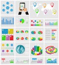 Ui, elements of infographics collection