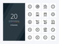 20 Ui Essentials Outline icon for presentation