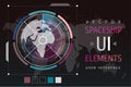UI hud infographic interface web elements