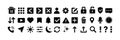 UI Icon Collection. Connect Icons Set. Outlined Icon for Ui, Mobile, website, Interface, App Royalty Free Stock Photo