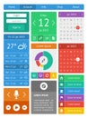 Ui, infographics and web elements including flat d Royalty Free Stock Photo