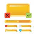 Ui interface for game or mobile app Royalty Free Stock Photo