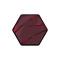 ui lava game button cartoon vector illustration Royalty Free Stock Photo