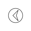 Left arrow icon Royalty Free Stock Photo