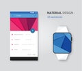 Ui material design concept