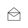 Open mail icon. Royalty Free Stock Photo