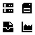 UI pack Of Icons Royalty Free Stock Photo