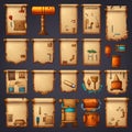 ui papyrus scroll game ai generated