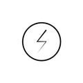 Power lightning logo icon. Royalty Free Stock Photo