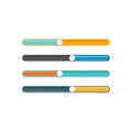 UI slider button set vector Royalty Free Stock Photo