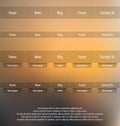 UI template. Web elements. UX.