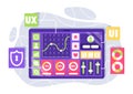 UI UX app development Royalty Free Stock Photo