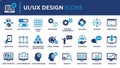 UI UX Design Icons Set Royalty Free Stock Photo