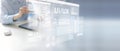 UI UX Design and User Interface Development Displayed on a Virtual Workspace Royalty Free Stock Photo