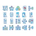 ui ux digital develop code app icons hand drawn