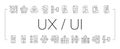 ui ux digital develop code app icons set vector