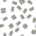 ui ux digital develop code app seamless pattern vector
