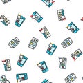ui ux digital develop code app seamless pattern vector