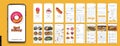 UI, UX, GUI Mobile app design. Food Delivery