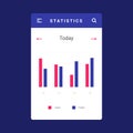 UI, UX and GUI template layout for Mobile Apps. Royalty Free Stock Photo