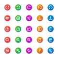 UI, UX - 25 icons image. Royalty Free Stock Photo