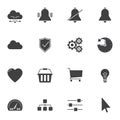 UI vector icons set Royalty Free Stock Photo