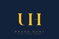 UIH abstract letter logo design Royalty Free Stock Photo