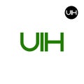 UIH Logo Letter Monogram Design Royalty Free Stock Photo