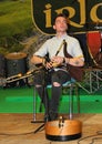 Uilleann pipes player of the Kilkennys group
