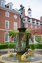 UIUC Campus statue Royalty Free Stock Photo