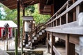 Detail of Ujigami shrine in Uji City Royalty Free Stock Photo