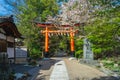 Ujigami Shrine, a Shinto shrine in the city of Uji, Kyoto, Japan Royalty Free Stock Photo