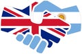 UK - Argentina handshake