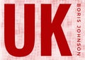 UK Boris Johnson Text News Header Background Illustration