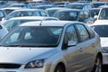 Uk cars in car park with no people inside