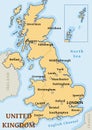 UK cities map