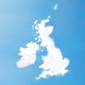 UK Cloud map Royalty Free Stock Photo