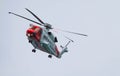 UK coastguard helicopter flying