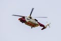 UK Coastguard rescue helicopter in Snowdonia