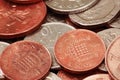 UK Coins - Mix Royalty Free Stock Photo