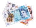 UK  Money New Pound Notes Royalty Free Stock Photo