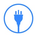 UK Electric Plug icon, symbol. United Kingdom, Great Britain standart Royalty Free Stock Photo