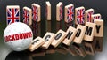 UK England, lockdowns and the economy Royalty Free Stock Photo